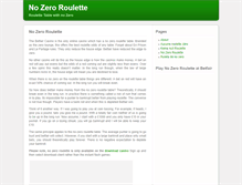 Tablet Screenshot of nozeroroulette.com